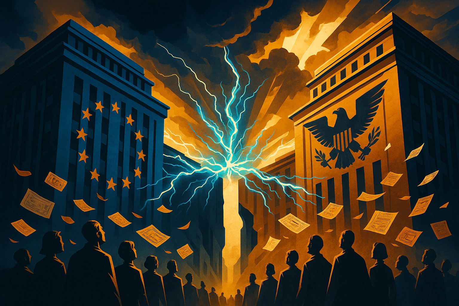 The Diplomatic Incident — two governmental powers clash over digital sovereignty while citizens stand caught between them