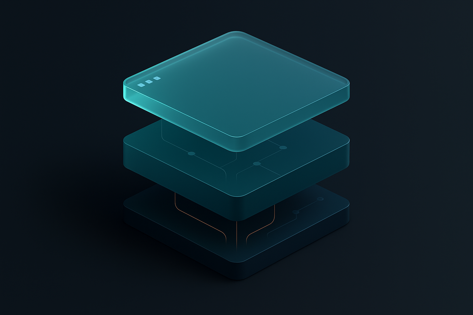 Three-layer architecture diagram