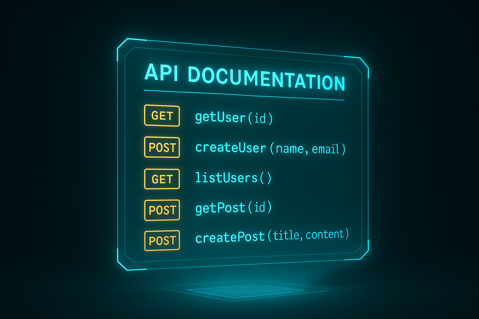Complete API reference