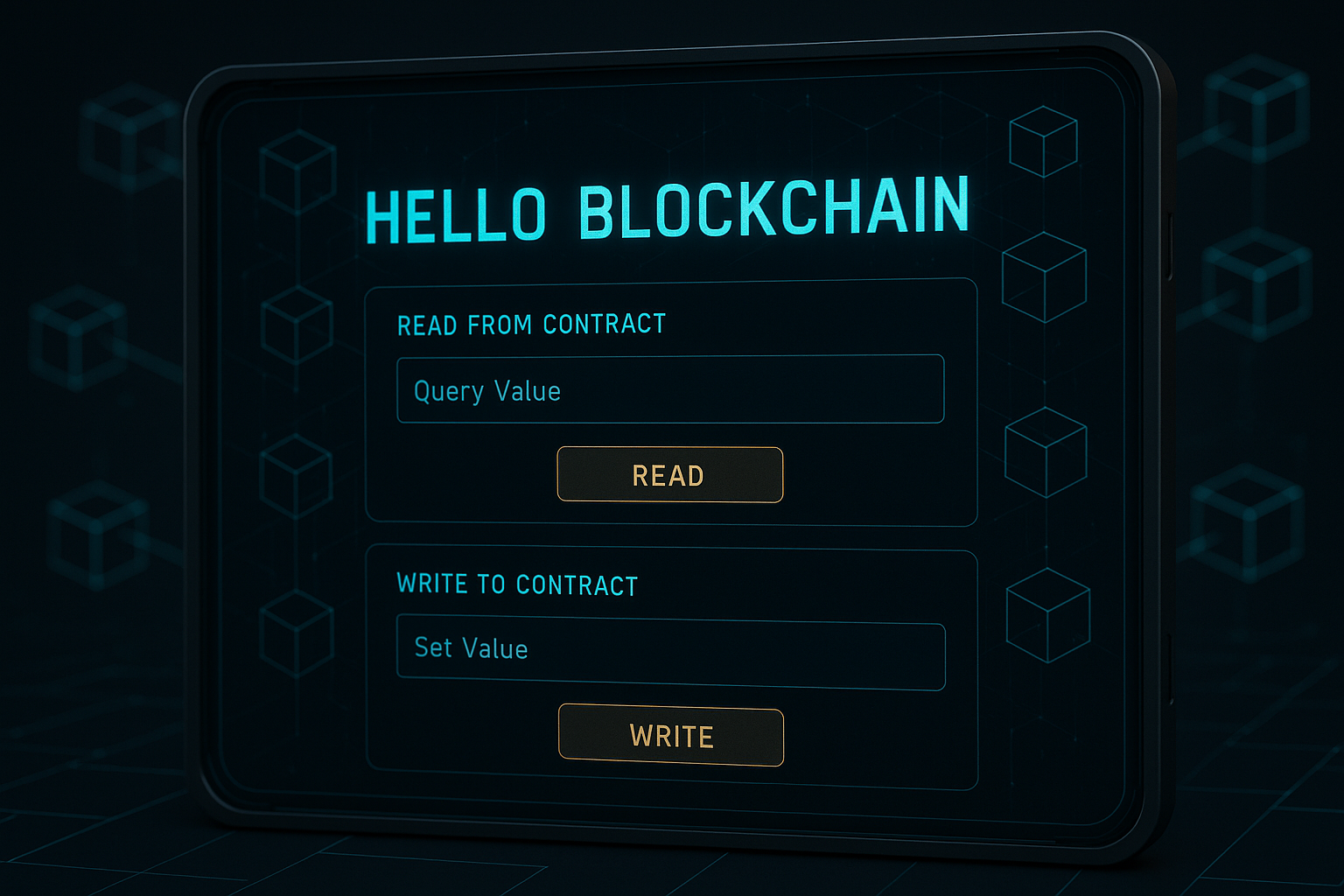 The complete Hello Blockchain dApp